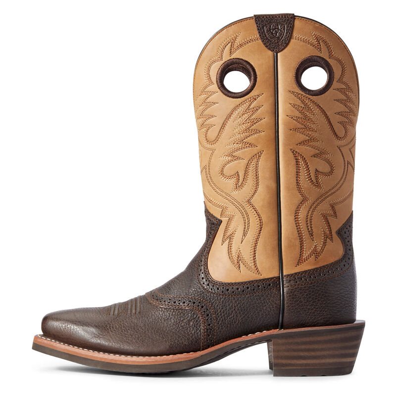 Ariat Heritage Roughstock Kahverengi / Çikolata Western Csizma Erkek (28209-922)